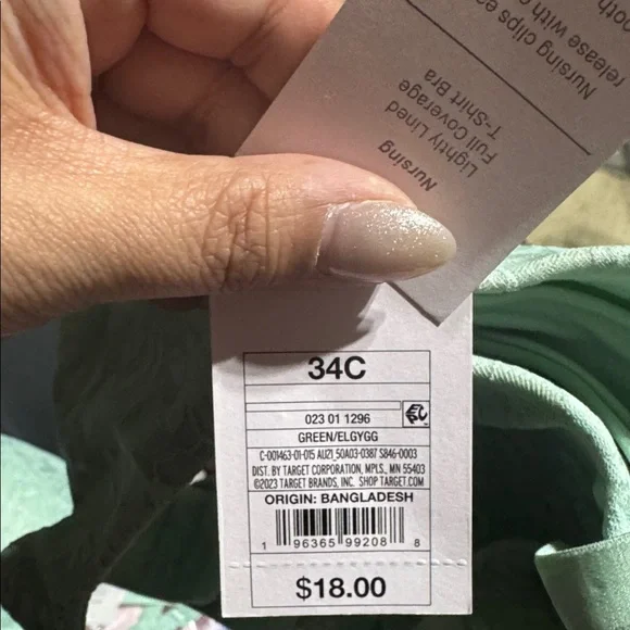 Auden Nursing Lightly Lined Full Coverage T-shirt Bra size 34C - Picture 6 of 6